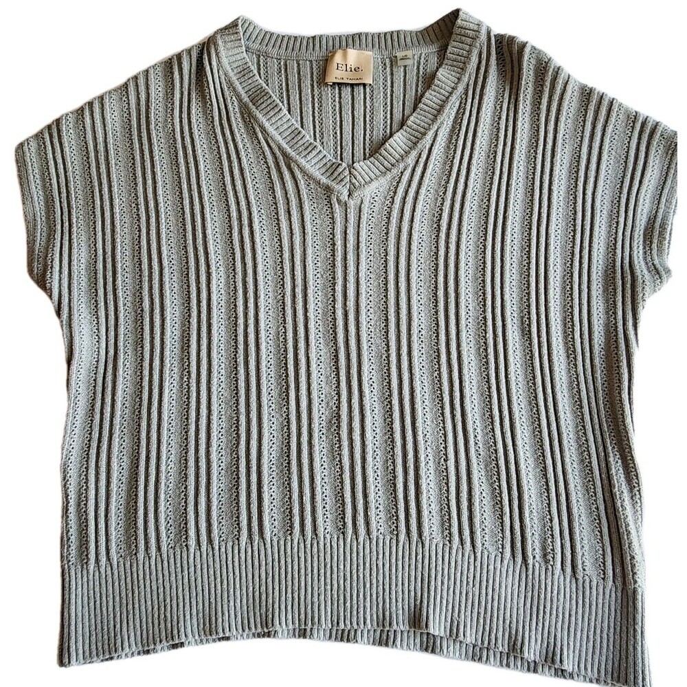 Elie Tahari Mint Green Sweater Vest Size L - Soft Knit, Chic Layering Piece